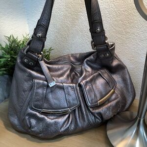 B Makowsky Genuine Leather Hobo